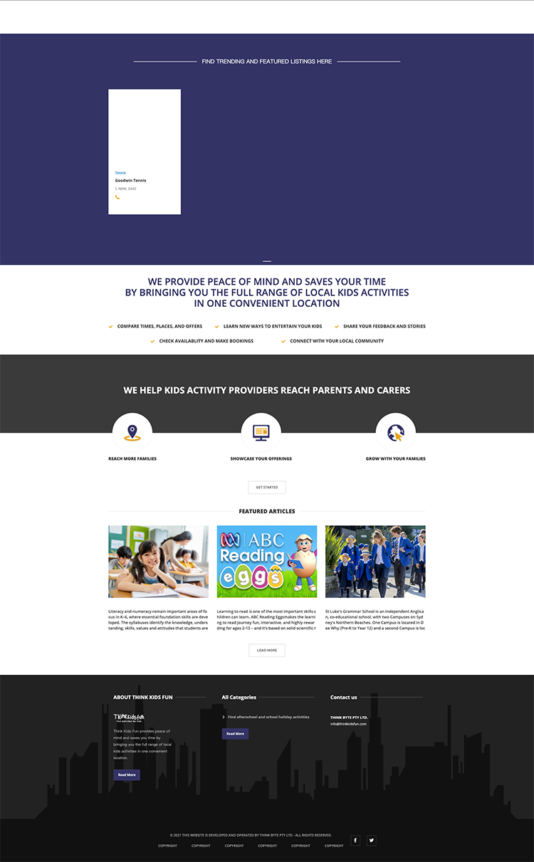 ThinkKidsFun project showcase 2